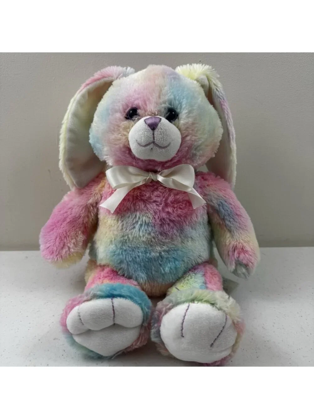 Bunny Rabbit Stash Jar Pink Blu Yellow Bunny Plush Hide Valuables Secret Storage